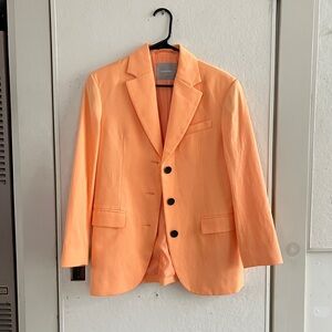 Everlane The 80s Blazer in Orange Chiffon Sz 00